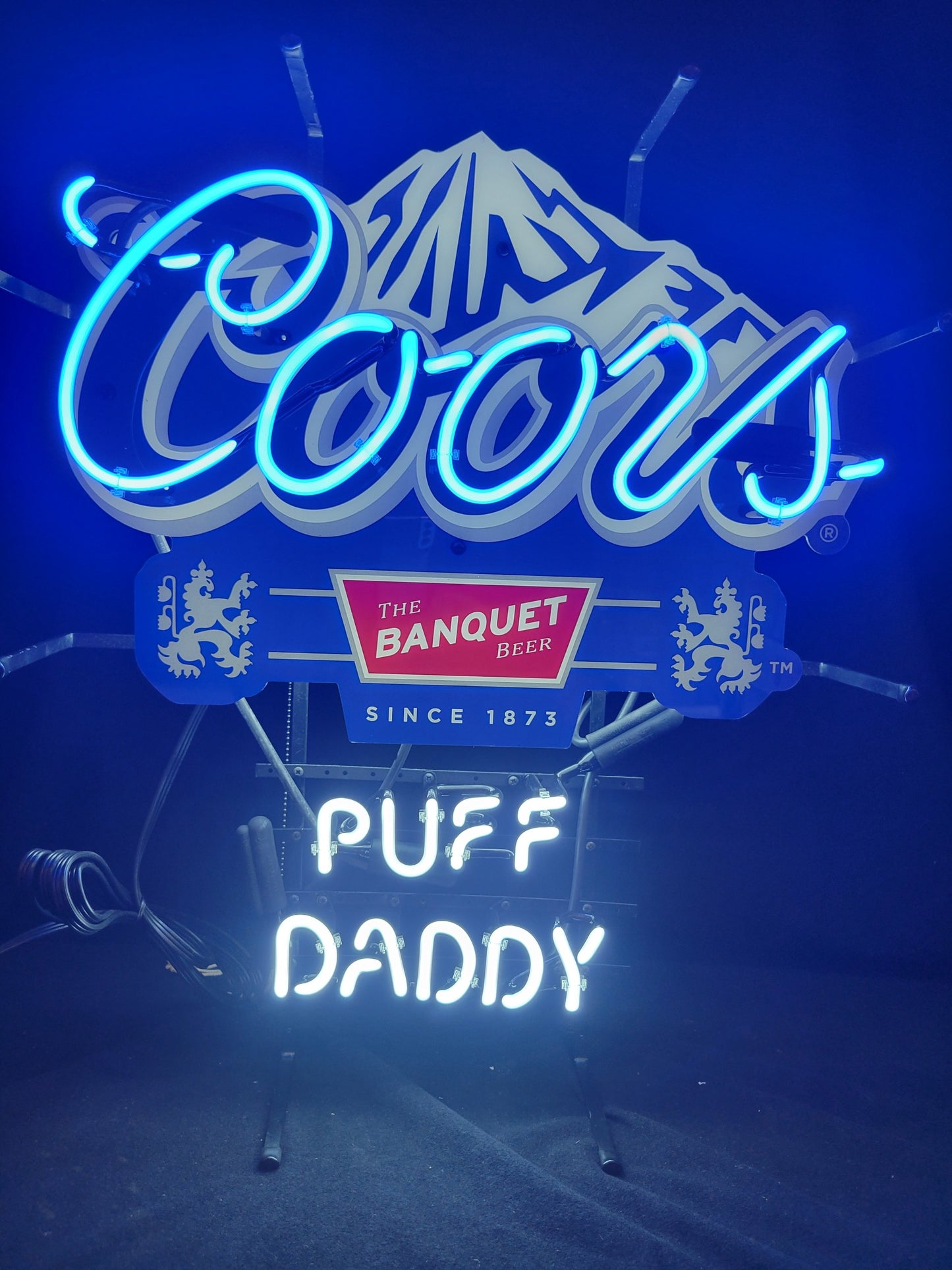 Coors Banquet Puff Daddy Neon Sign