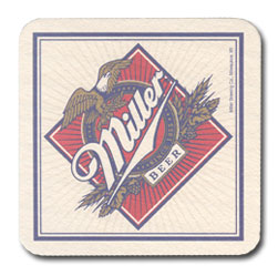 Miller beer beer coaster