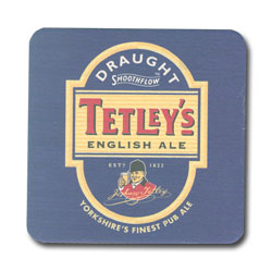 tetleys beer coaster