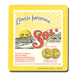 Sol beer coaster