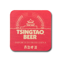tsingtao beer coaster