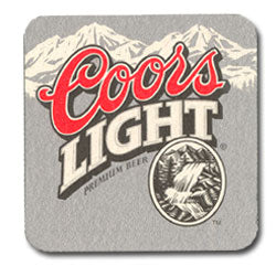 Coors plus coors light beer coaster