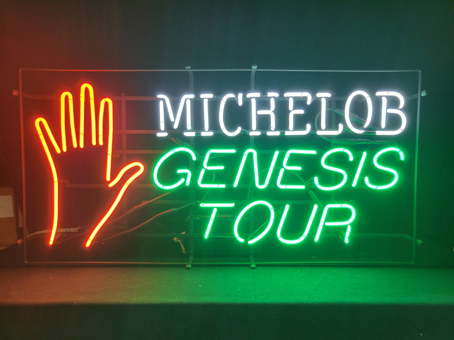 Michelob genesis hand tour neon beer sign