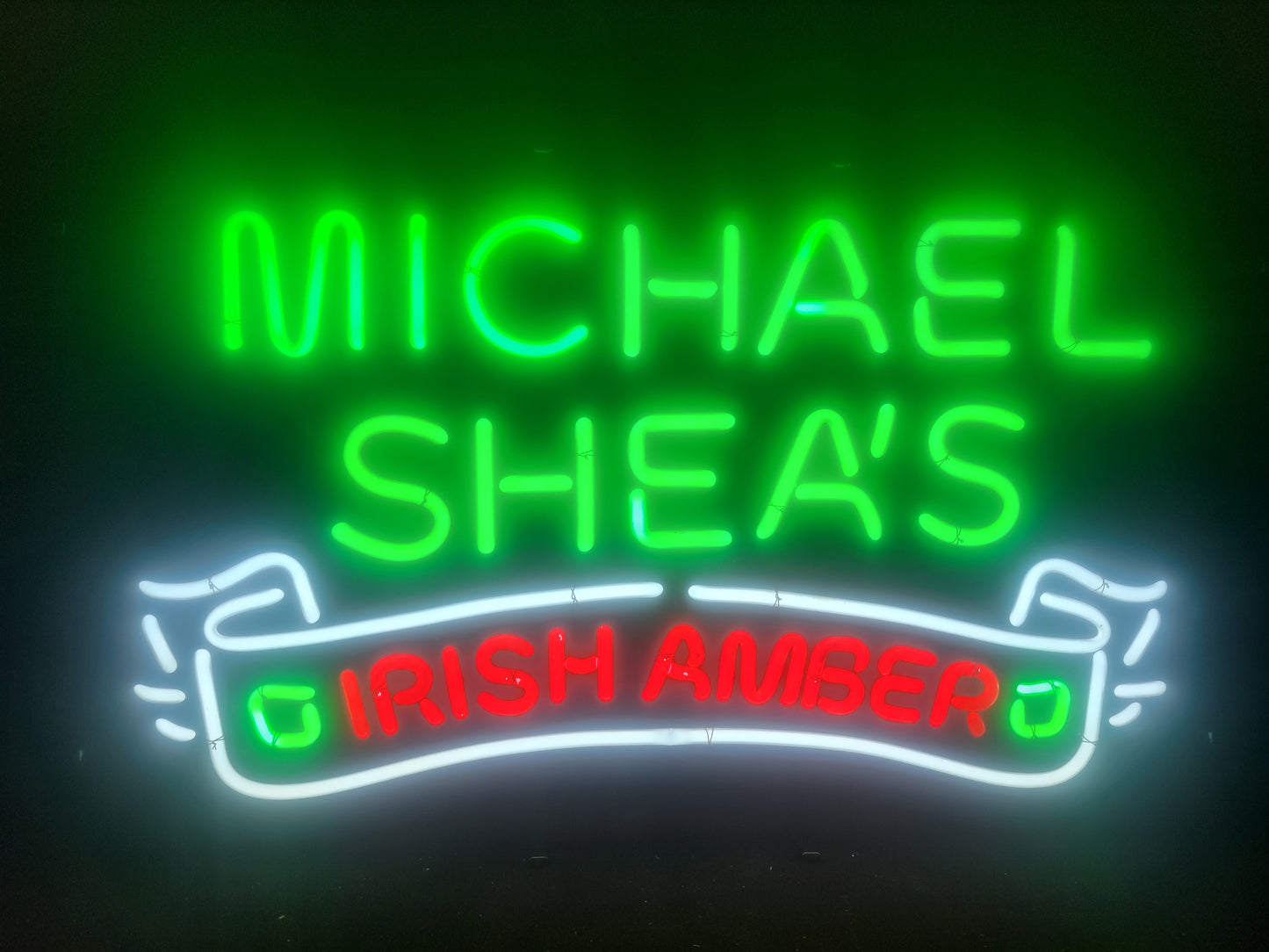 Michael sheas Irish amber micro neon beer sign