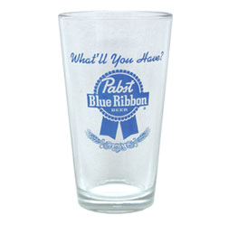 Pabst Blue Ribbon Pint Glass