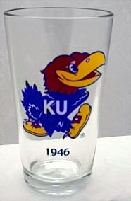  KU Jayhawks 1946 Pint Glass