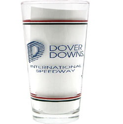 Bud Dover Downs NASCAR Pint Glass