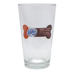 Cleveland Browns Miller Lite Pint Glass