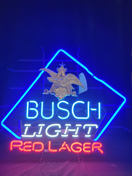 Busch Light Red Lager Neon Sign