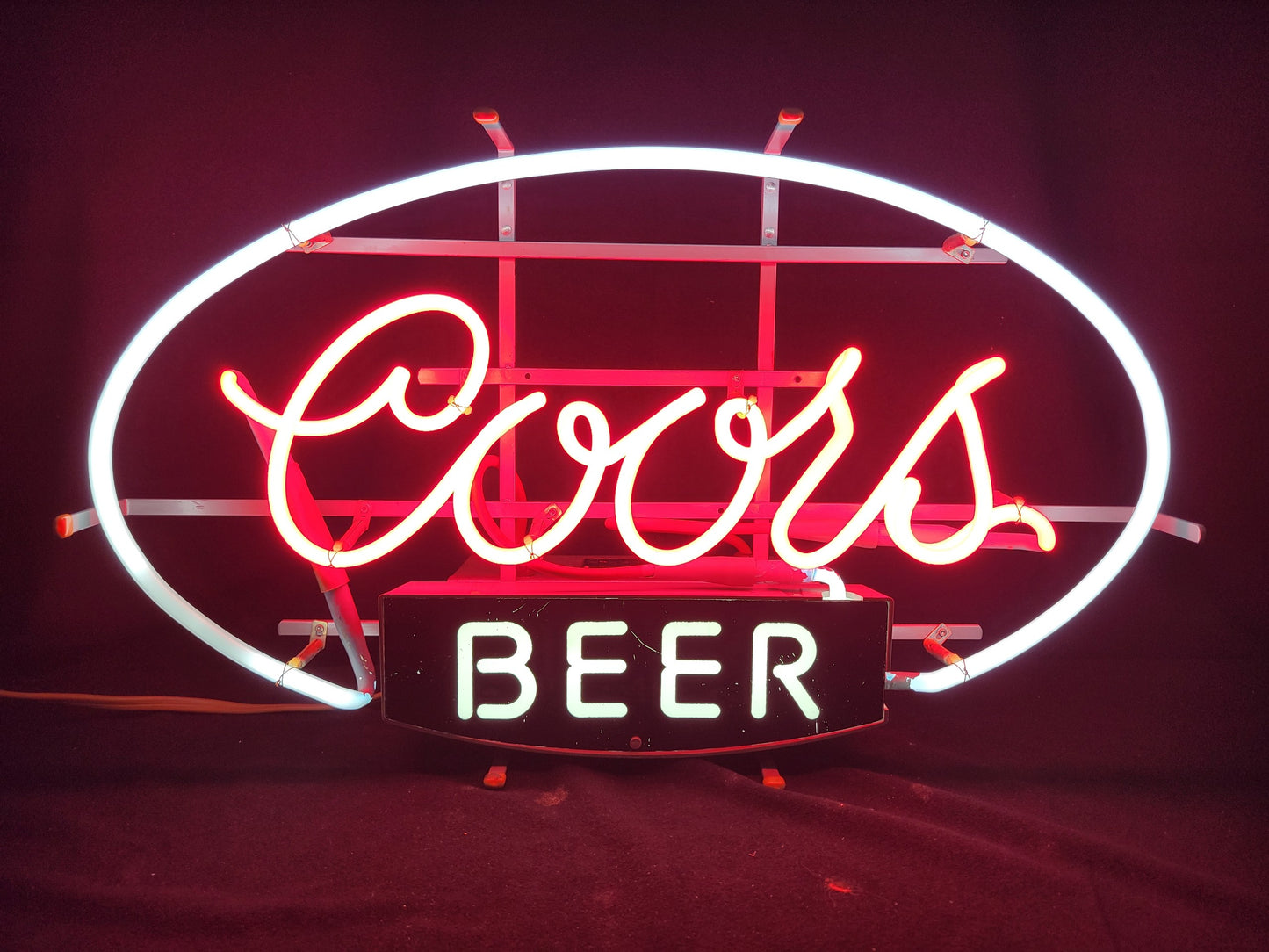 Coors Oval Box Neon Sign