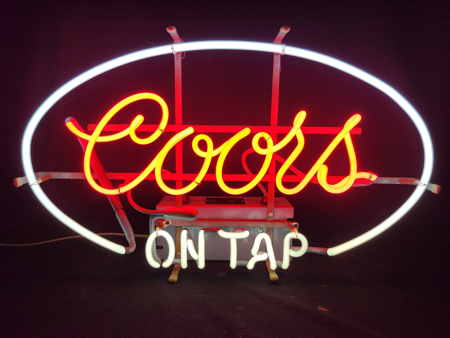 Coors Oval On Tap Neon Sign