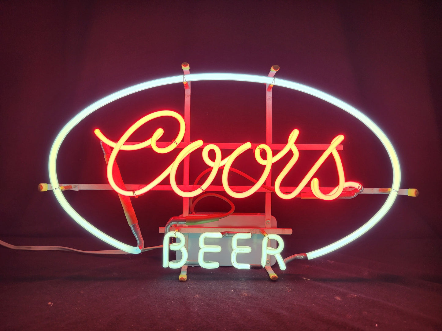 Coors Oval Beer Neon Sign