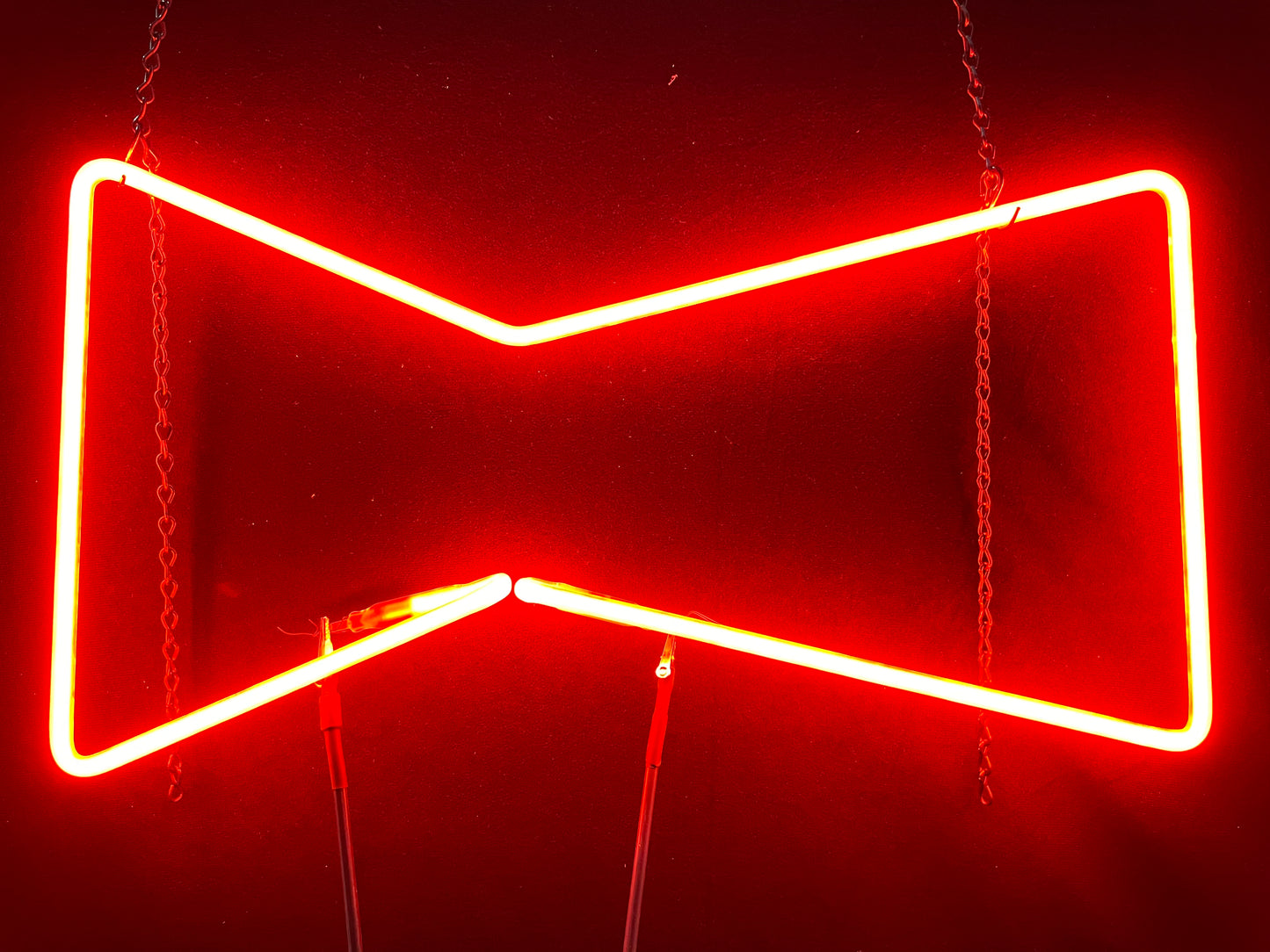 Budp7 bowtie neon sign replacement for Budweiser rocks bowtie neon sign