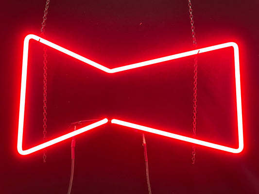 Budp8 bowtie neon sign replacement for Budweiser rocks bowtie neon sign