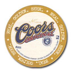 Coors Real Golden Coasters #729