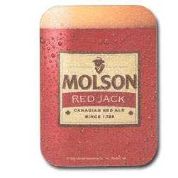 Molson red jack coaster