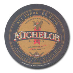 Michelob beer coaster