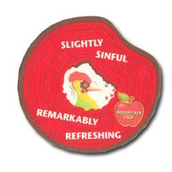 Woodpecker beer coaster