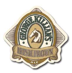 killians brown beer coaster