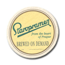 Staropramen beer coaster