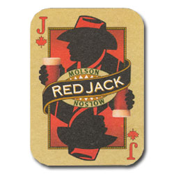 Molson red jack coaster