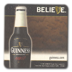 Guinness Believe Coasters #1229