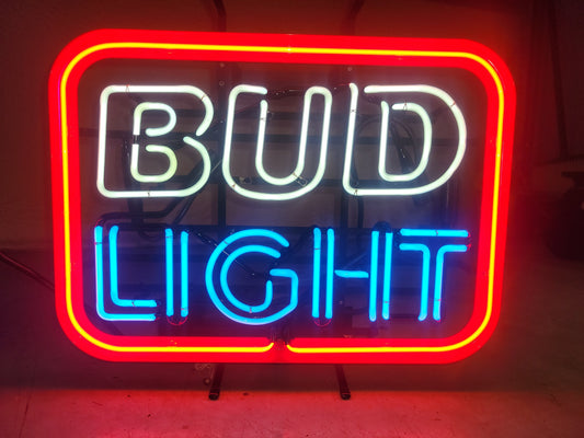 Bud light border 20 " neon beer sign.