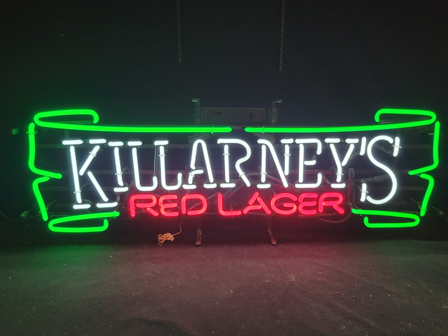 Killarneys red lager micro neon beer sign