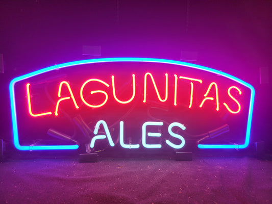 Lagunitas ale neon beer sign