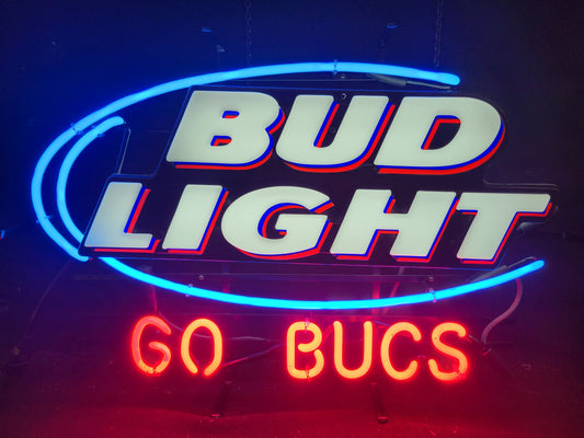 Sports neon tampa bay buccaneers bud light neon beer sign