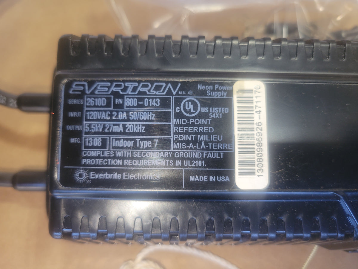 Evertron neon beer sign transformer