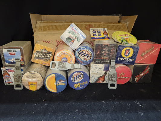 1000 assorted beer coasters