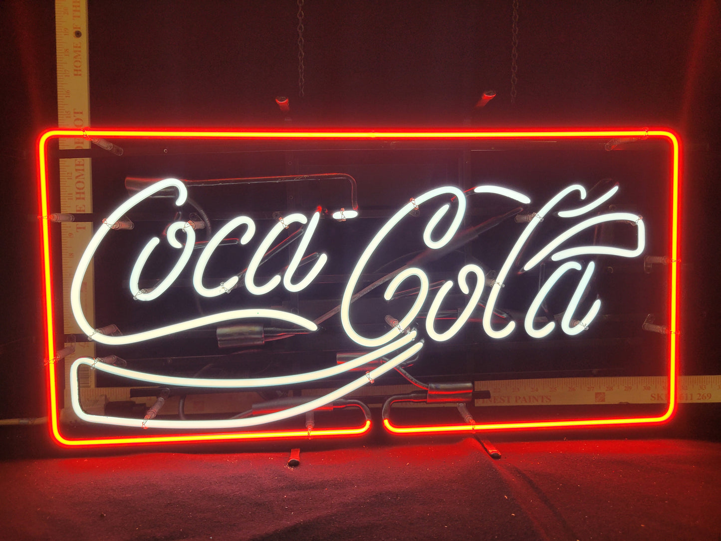 Coca cola wave soda neon sign