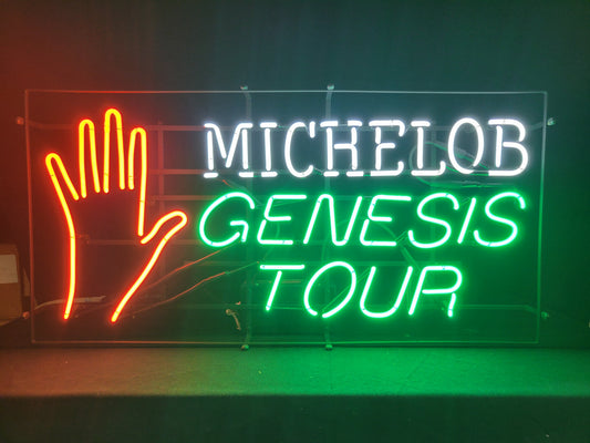 Michelob genesis hand tour neon beer sign