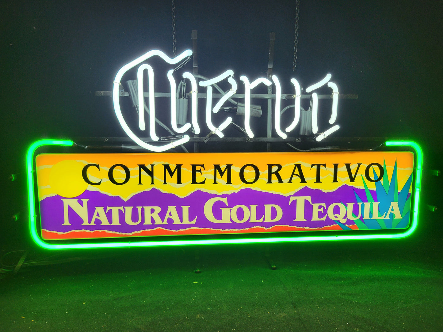 Cuervo tequila box liquor neon beer sign