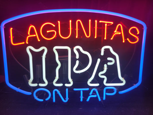 Lagunitas IPA on tap neon beer sign