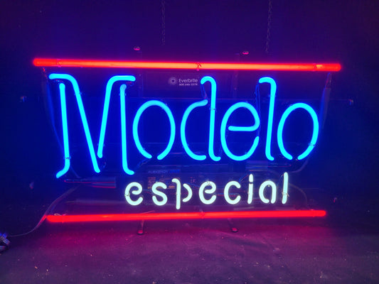 Modelo  especial two lines imported neon beer sign